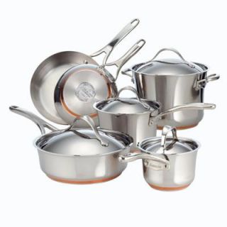 Anolon Nouvelle Copper Stainless Steel 10 PC Cookware Set
