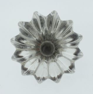 Authentic Antique Clear Glass Drawer Knobs