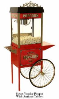 New Antique Style Commercial Quality Popcorn Machine  