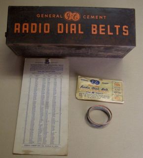 Antique Radio Dial Belts Zenith Philco Fada GE Sparton