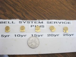 Vintage Bell System Service Hat Lapel Pins