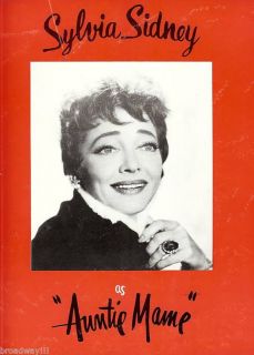 Sylvia Sidney Auntie Mame 1958 Program and Playbill