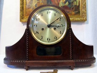 Antique Mantel Clock German Clock Particular Pieces Hat of Napoleon 