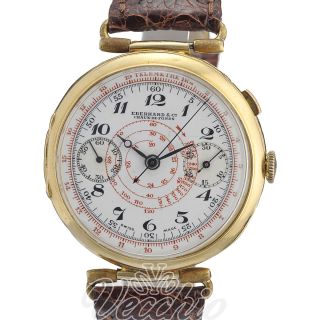   Antique Chronograph One Pusher 18K Gold Collectable Watch