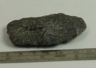 primitive antique biface grey quartzite alberta a225