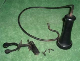 Antique Kellogg Oak Wall Telephone Parts Ear Piece Set