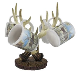 add some rustic charm to your kitchen with this antler coffee