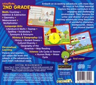 Schooltown 2nd Grade Learning PC XP Vista 7 New SEALED