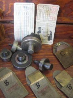 Rockwell Wilson Hardness Tester Many Anvils and B C Test Blocks Lot 