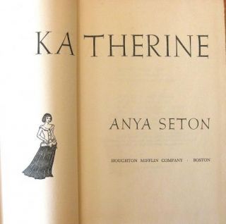 Lot of 2 Anya Seton Hardcover Books Foxfire 1950 Katherine 1954