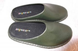 Womens Anywears Waterproof Mules Thick Comfort Insoles Clogs Sz 8 9 
