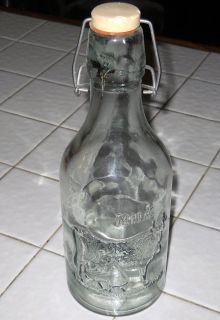 Nice Vintage Glass Milk Bottle with Stopper