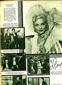 Madeleine Carroll Tyrone Power Ginger Rogers Astaire Sabu Picture Show 