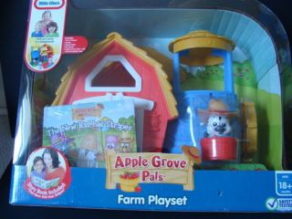 LITTLE TIKES Apple Grove Pals Farm Playset Storybook Barn Animals 