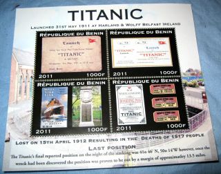 Titanic Tickets Stamps Photo Ship Antique Artifacts Cruise Liner Retro 