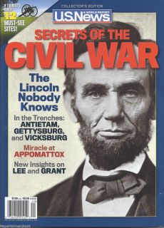   SECRETS OF THE CIVIL WAR MAGAZINE Abraham Lincoln Appomattox Lee Grant