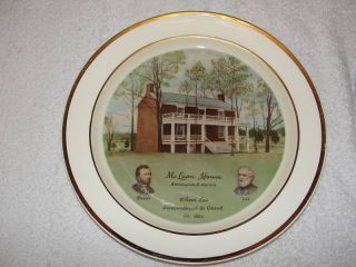 McLean House Appomattox VA Lee Grant Souvineer Plate