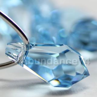 pendant aquamarine product id 6000 teardrop material swarovski crystal 