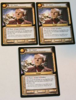 Star Trek CCG 1U338 Nel Apgar Lot of 3 Cards