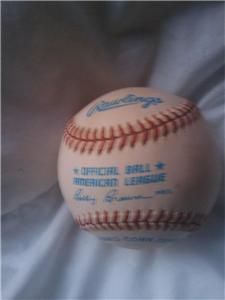 Bob Feller H O F 62 Baseball Signed Autograph MLB Obal Rawlings Hall 