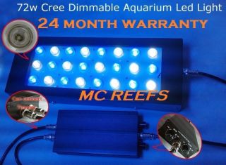   LED 72 Watt Dimmable Reef Aquarium Light Model XPG R5 XPE 250MH