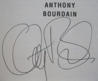 autographed kitchen confidential anthony bourdain hc search