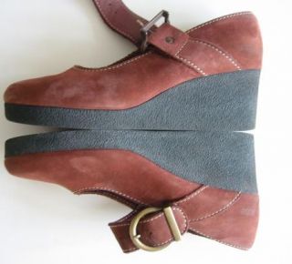 Arche Briska Maryjane Shoes Nubuck Leather 39 8 5 9 Acajou