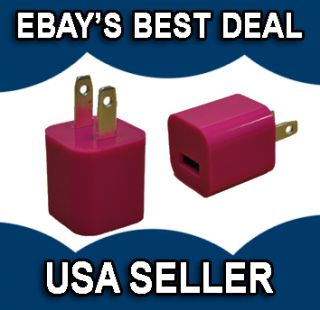 New Red Wall USB Charger Adapter for Apple iPod Touch
