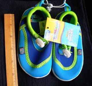   Boys Water Shoes Size 5 6 Toddler Green Blue Aqua Leisure Inc