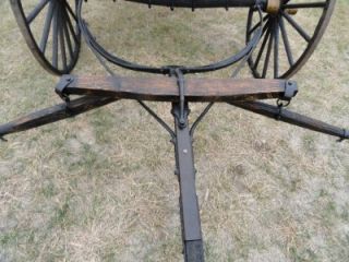 Antique Horse Drawn Western Ranch Decor Spring Buckboard Wagon 