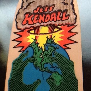 VINTAGE Skateboard Sticker Santa Cruz Jeff Kendall 80s RARE Classic 