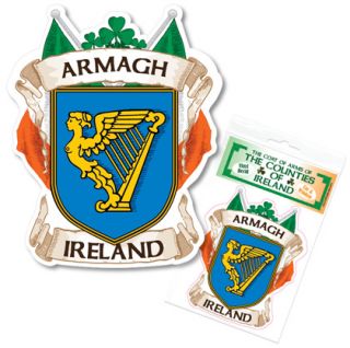 Armagh Ireland County Decal Sticker Irish GAA Auto