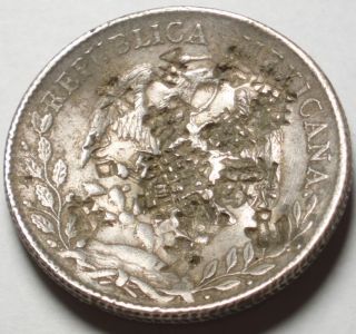 1888 Heavily Chop Marked Cap Rays 8 Reales Mexico Culiacan Mint Low 
