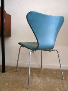 Mid Century Modern Arne Jacobsen Series 7 Chair Upholstered Madmen 