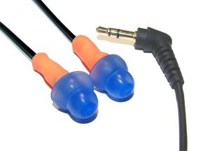 Earplug Earbud STEREO silicone earplug w quality mini speaker
