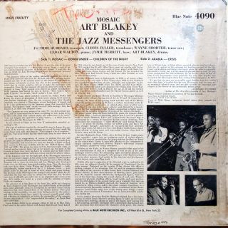 Art Blakey The Jazz Messengers Mosaic LP Blue Note BLP 4090 US 1961 NY 