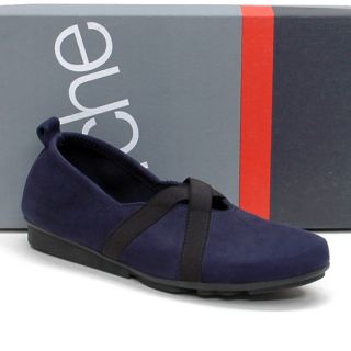 New $295 Arche Samlik Made in France Blue Nubuck Loafers Shoes 37 6 M 