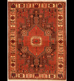 Area Rugs Handmade Persian Carpet Wool MALAYER 4 x 6