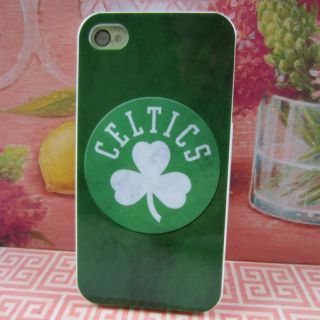 Apple iPhone 4 4S Boston Celtics Green Rubber Silicone Skin Case Phone 