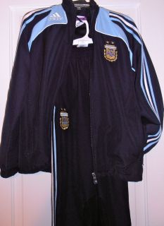 Argentina Adidas Soccer Warmup Suit Youth L