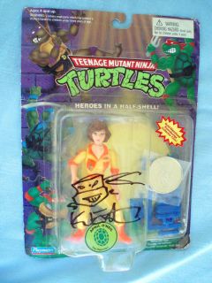 TMNT APRIL ONEIL MOC SIGNED BY KEVIN EASTMAN