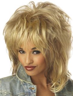 Rockin Soul Tina Turner 80s Rock Star Women Costume Wig