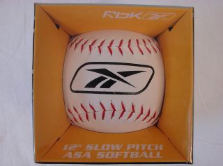   Slow Pitch Softballs VR4000 Vrasa SPS ASA Approved White Red