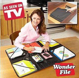 Wonderfile Portable Workstation as Seen on TV Black