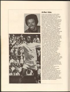 WC Tennis Magazine Program Ashe Laver Newcombe 1972