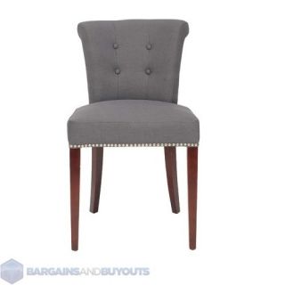 Set Of Two Safavieh Arion Ring Side Chair in Smoke Grey 34 H x 19 W x 