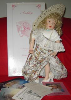 Ashley Porcelain Doll, artist Helen Kish The Hamilton Collection 