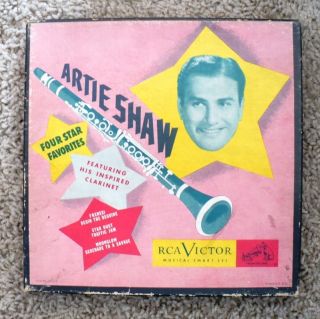 Artie Shaw Four Star Favorites 45 RPM Record Set 3 RCA Victor Records 