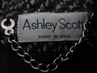 Womens Nice Ashley Scott Wool USA Made Nylon Long Warm Winter Coat 
