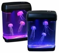Fake Jelly Fish Tank Aquarium Desk Toy Decoration